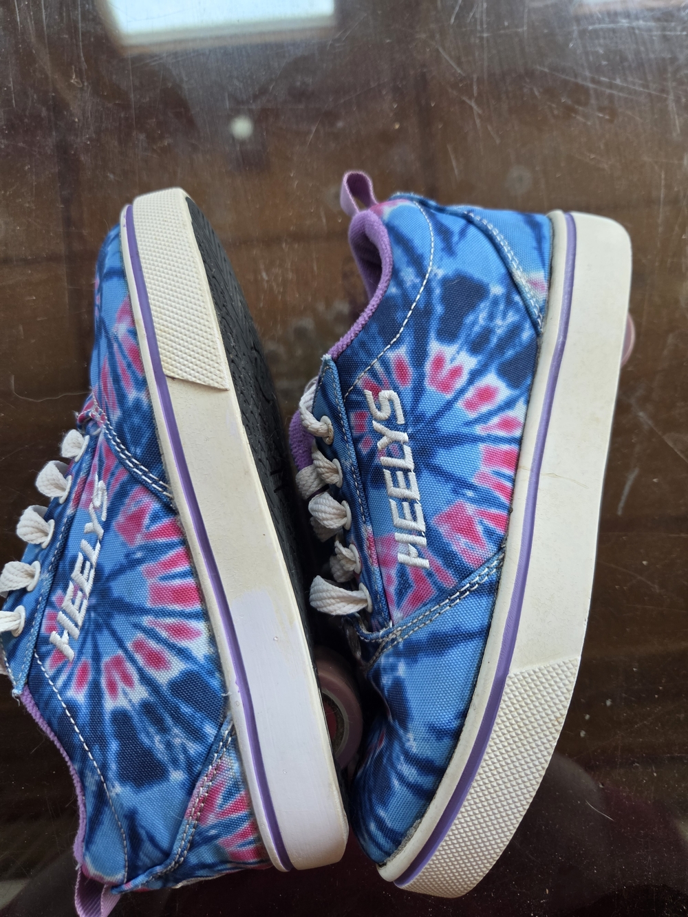 Heelys Blue & Pink Tie-Dye Wheel Sneakers